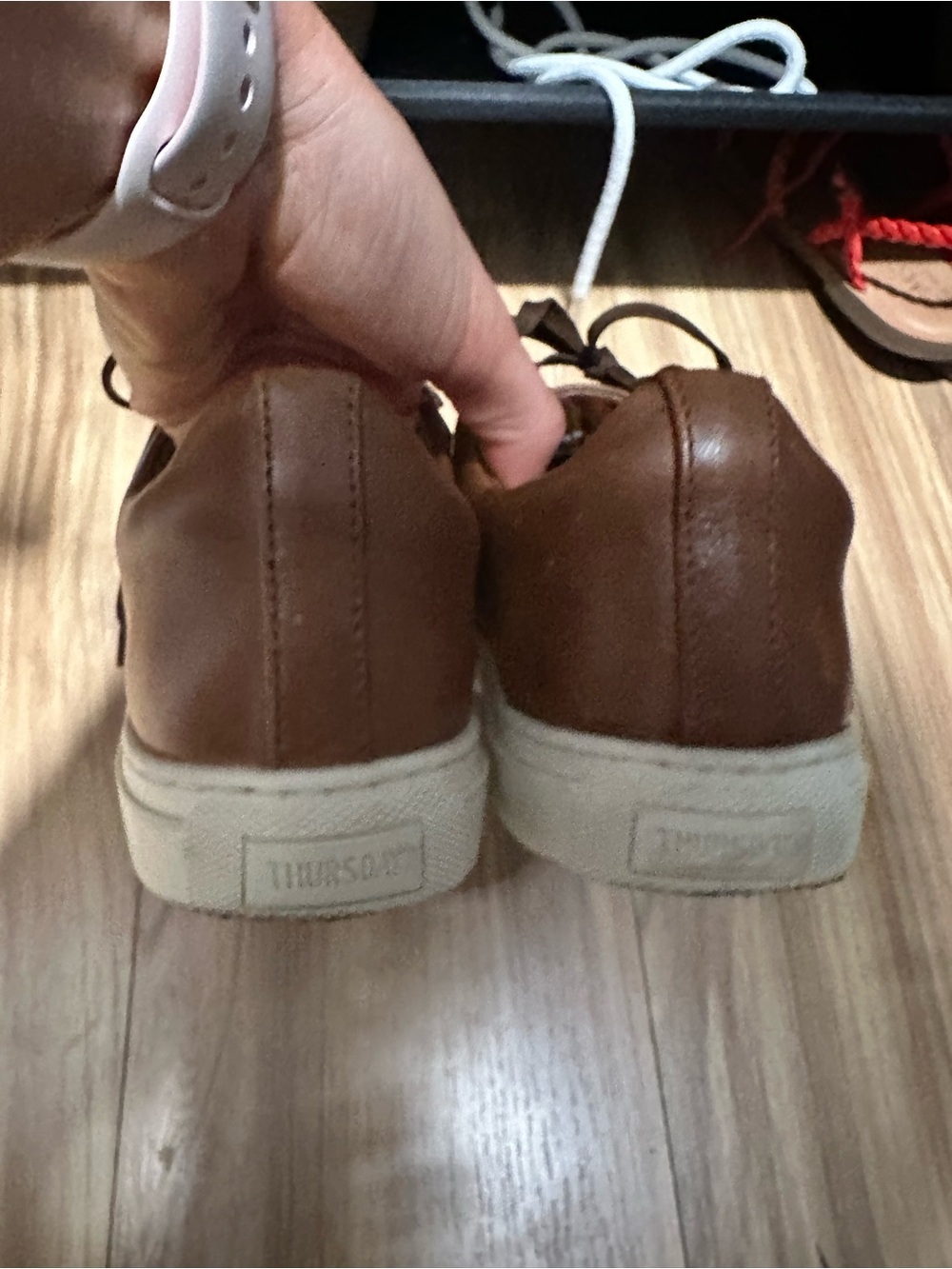 Women’s Thursday Low-Top Casual leather Sneakers in Brown 8.5 - Picture 5 of 7